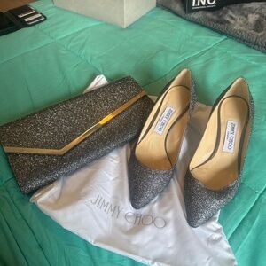 Jimmy Choo heels and matching purse